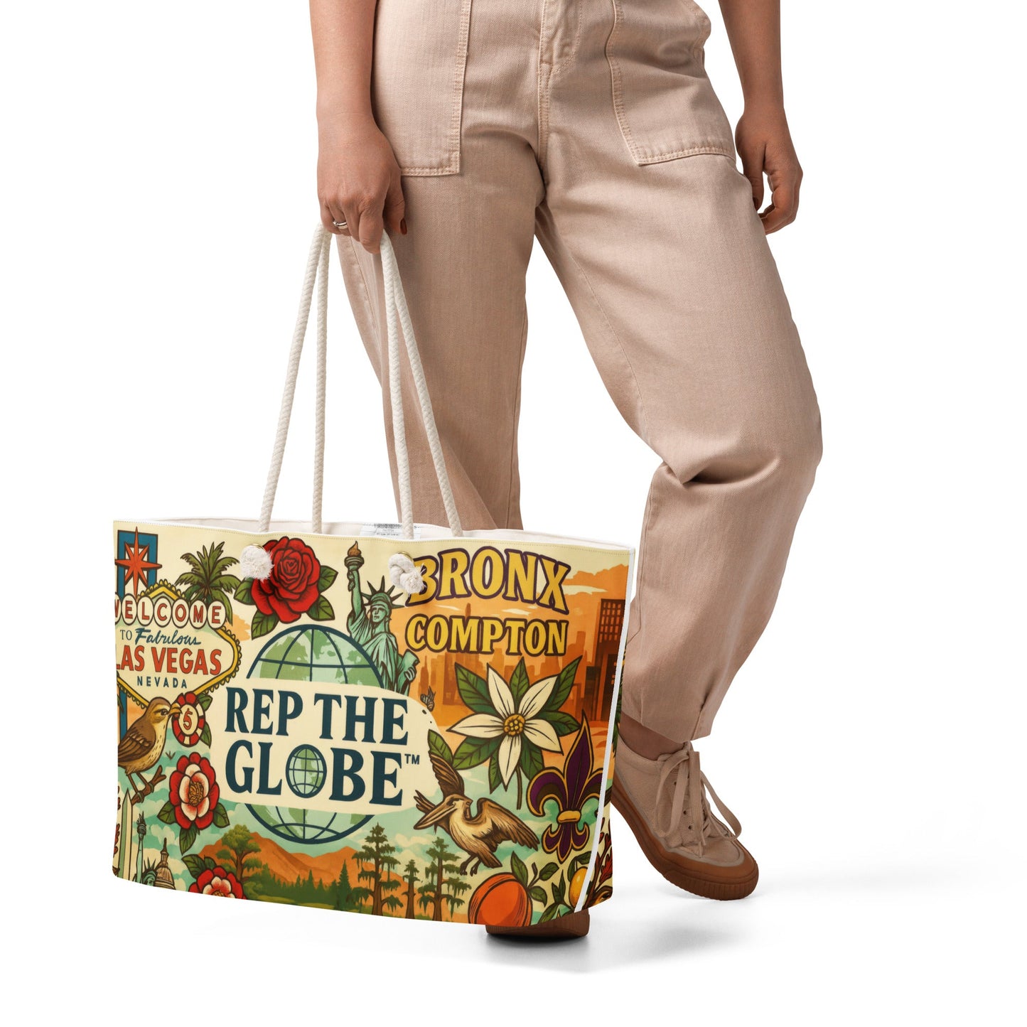 RepTheGlobe-Oversized weekender bag