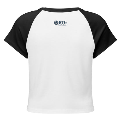 Women’s micro rib raglan baby tee