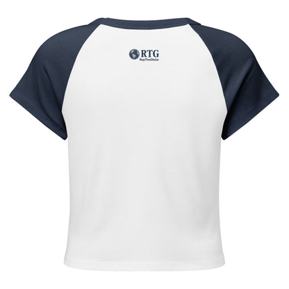Women’s micro rib raglan baby tee