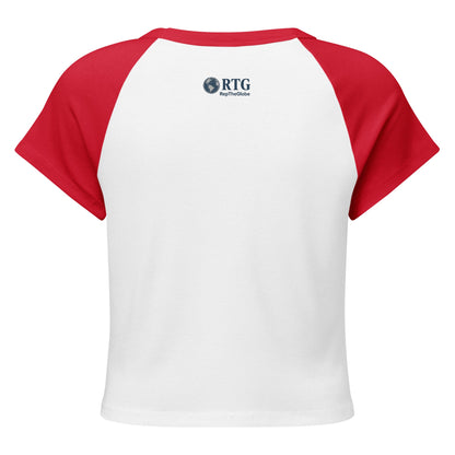 Women’s micro rib raglan baby tee